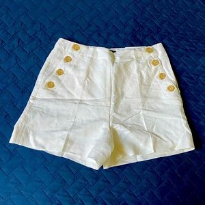 Ann Taylor NWT Linen dressing shorts size 6